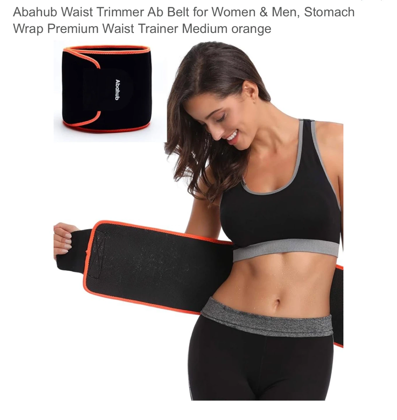 Abahub Waist Trimmer Ab Belt  for Men & Women - Large - photo 4