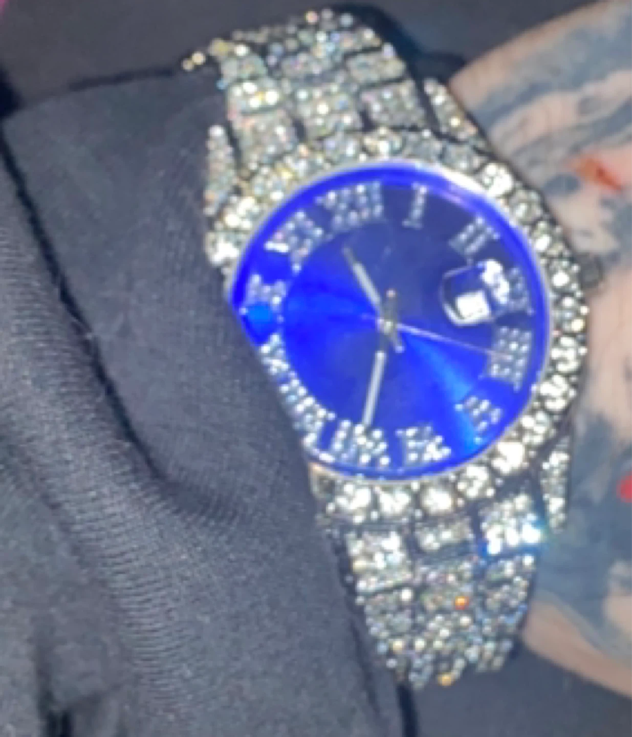 Blued Diamond Watch