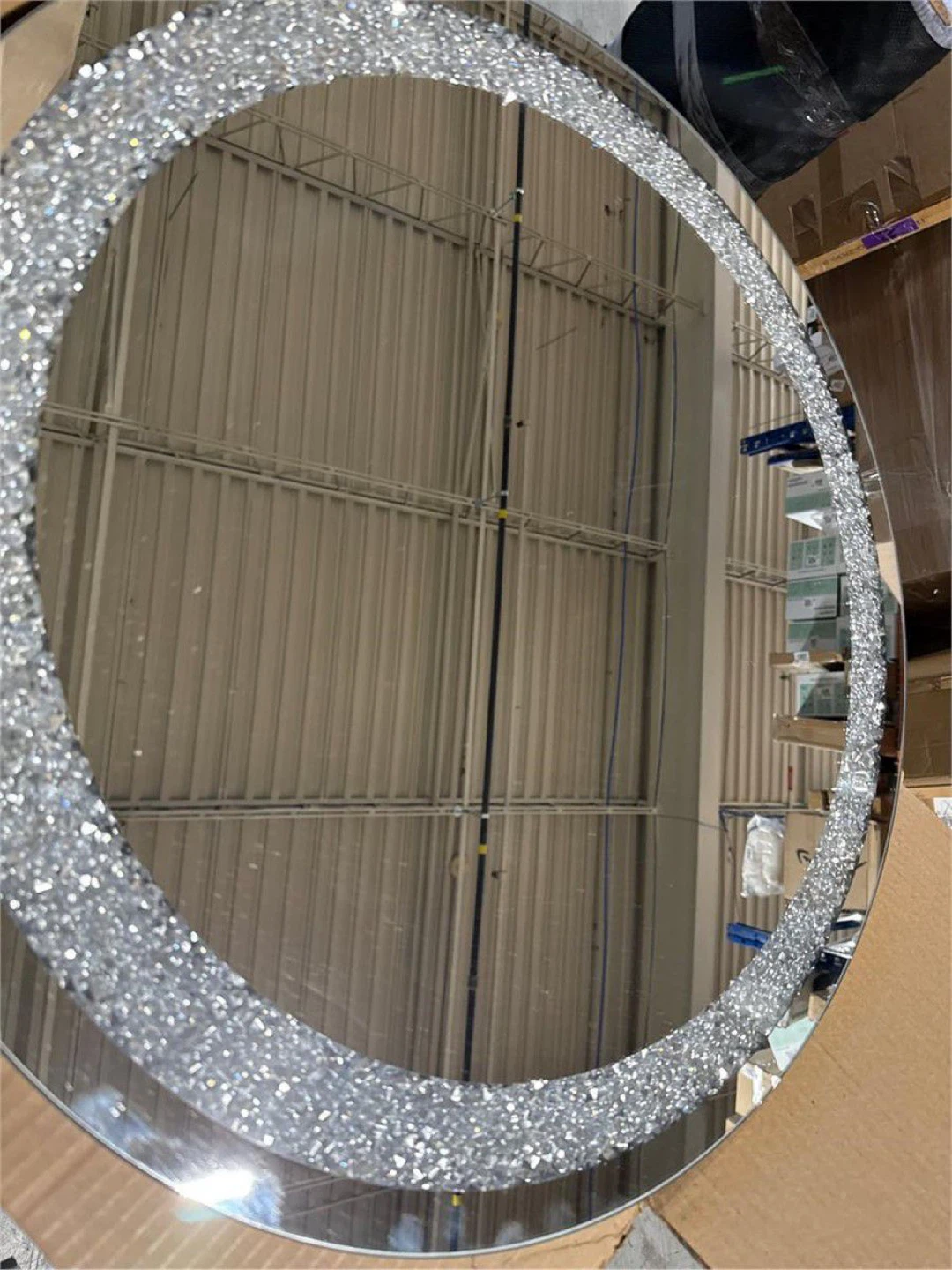 24 inch Round Crystal Mirror - photo 3