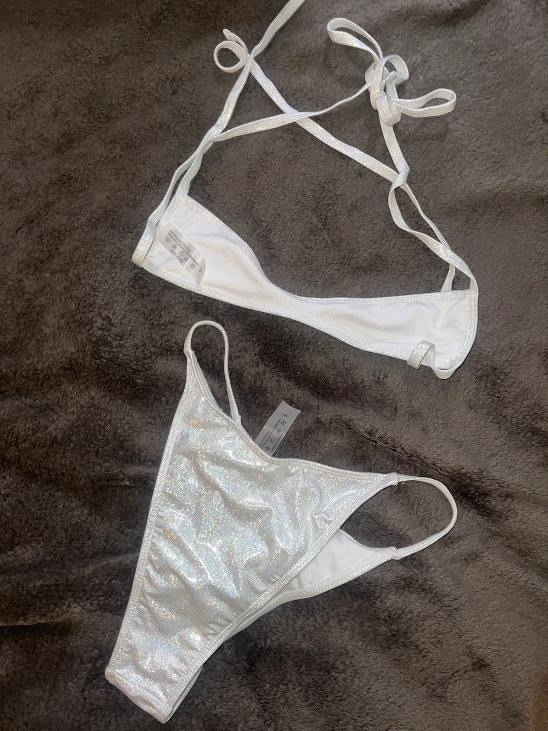 Shimmer Silver Bikini (very sexy) - photo 3
