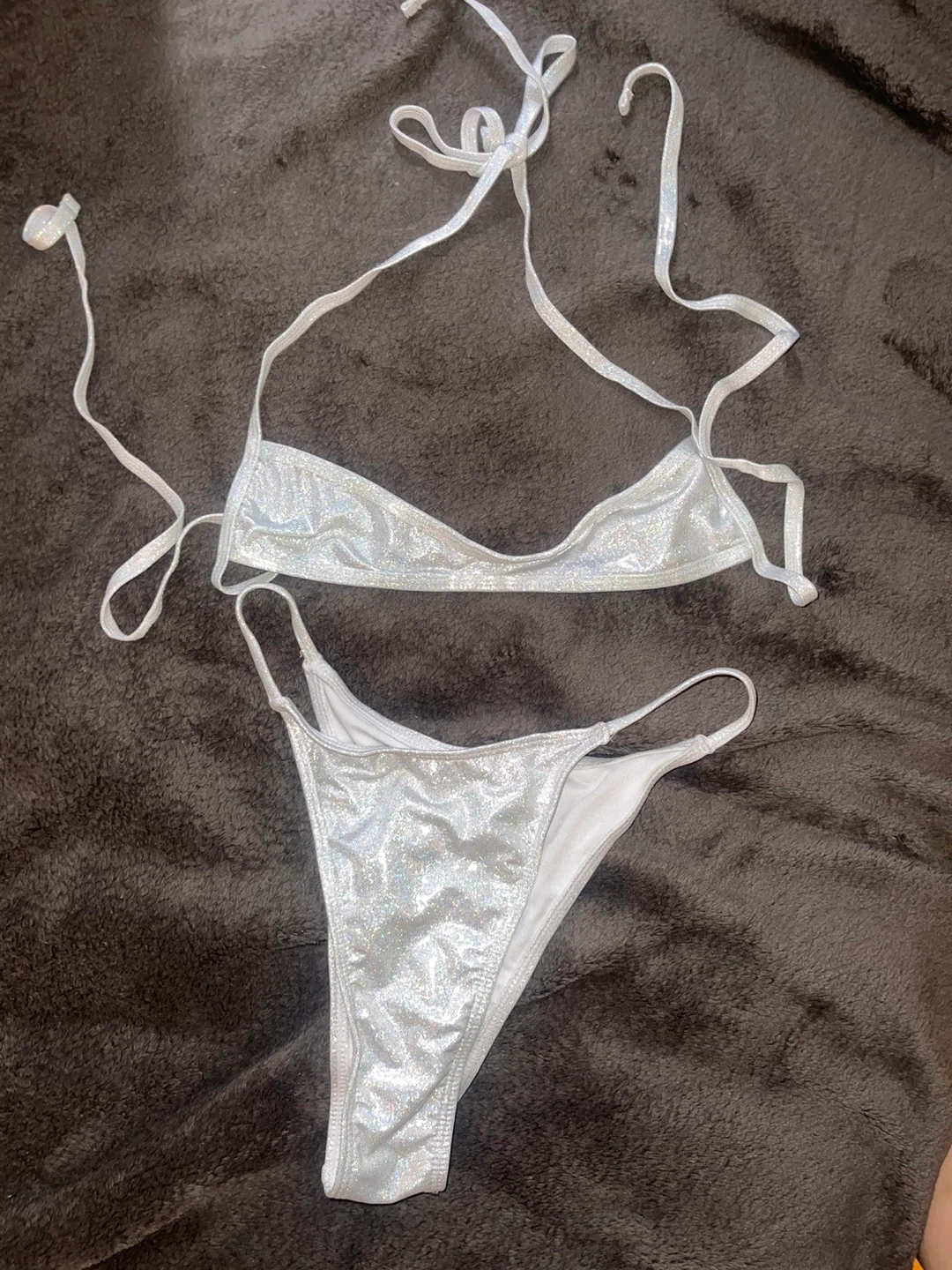 Shimmer Silver Bikini (very sexy)