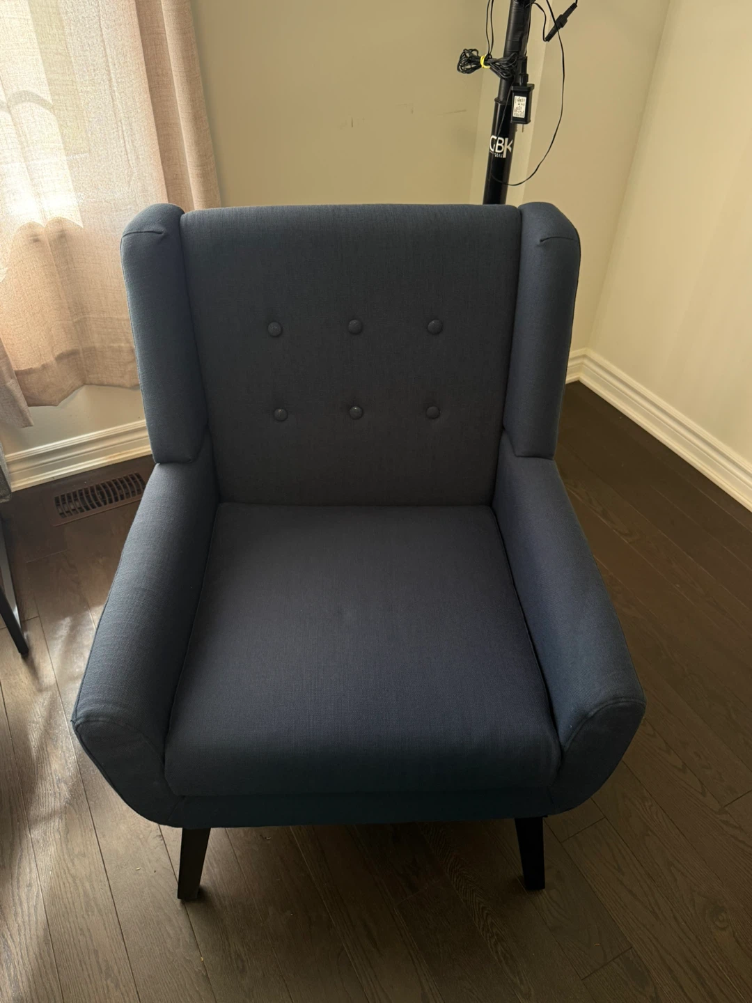 Blue Upholstered Accent Chair - photo 3