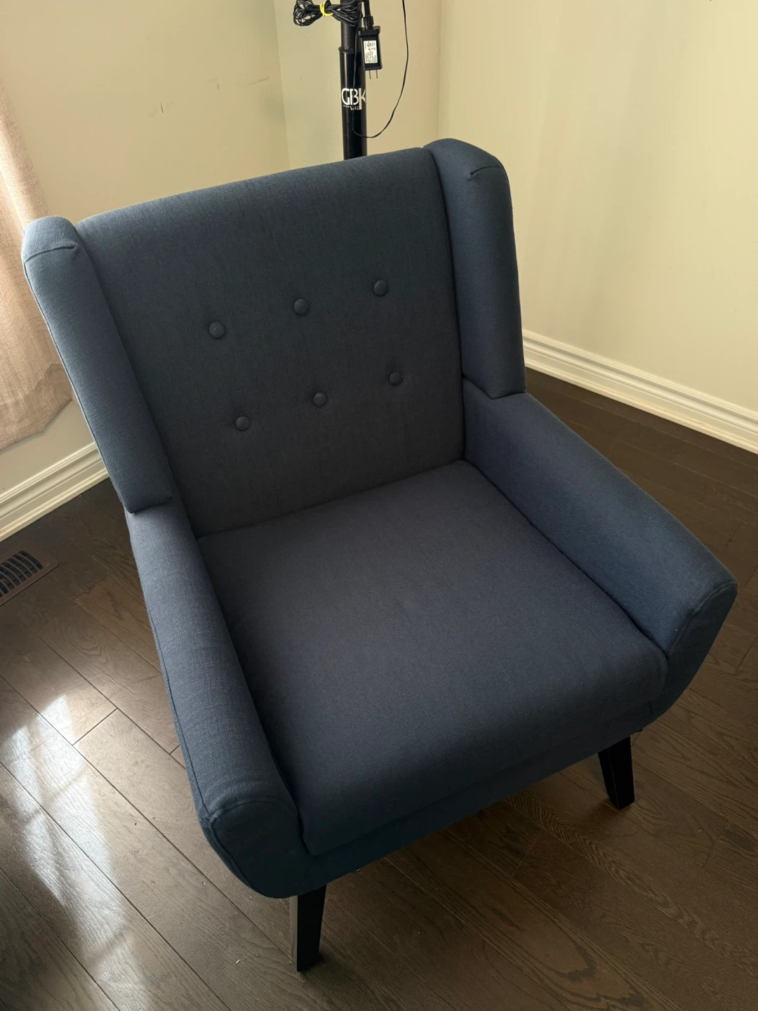 Blue Upholstered Accent Chair - photo 2