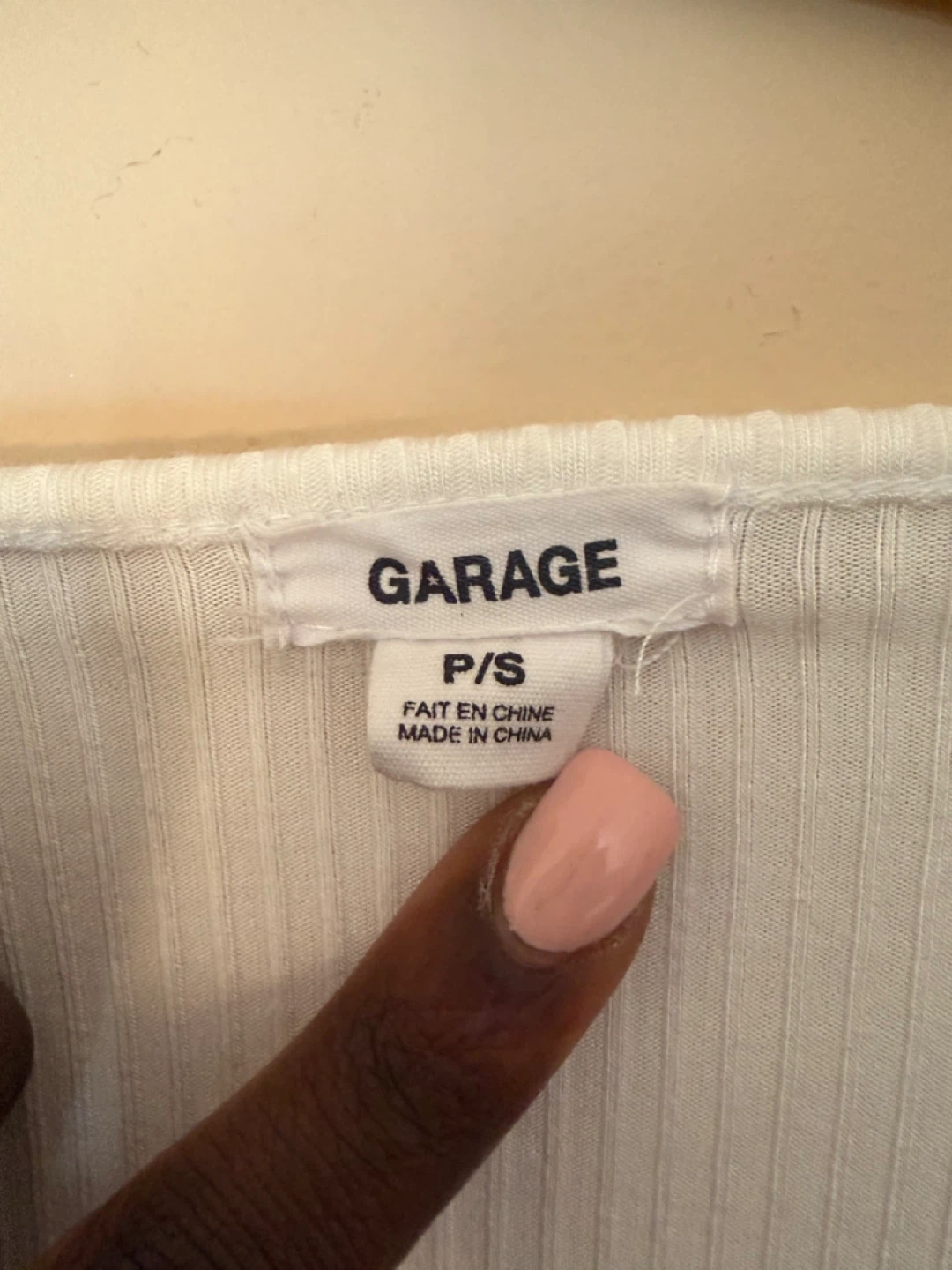 Garage White Twist Front Long Sleeve Bolero Top P/S - photo 2