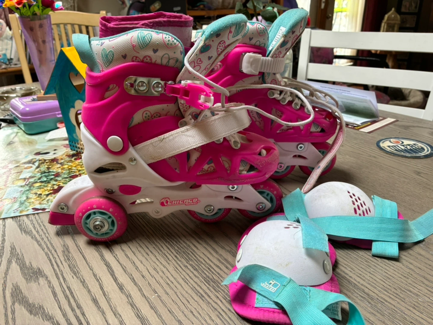 Chicago Skates Rollerblades with Protective Gear