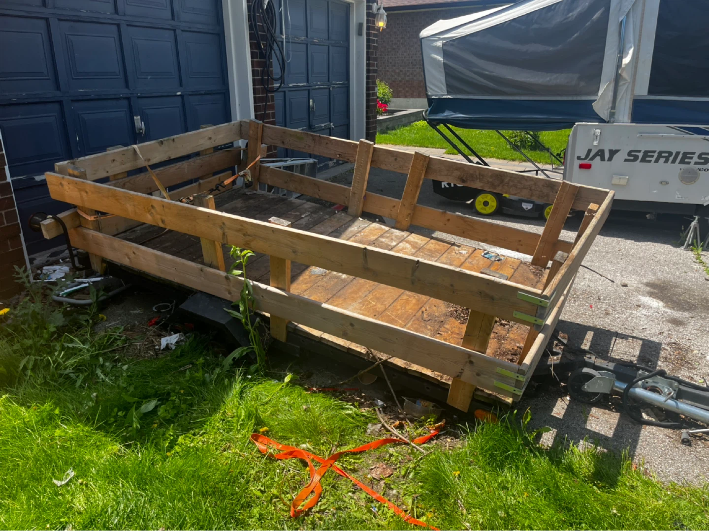 Wooden Utility Trailer with Sides - photo 3