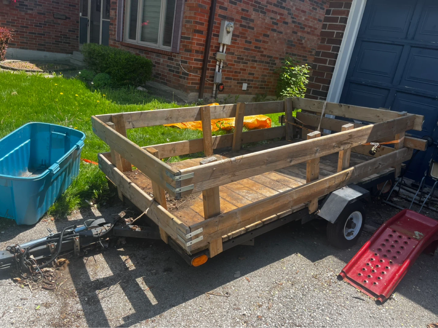 Wooden Utility Trailer with Sides - photo 4
