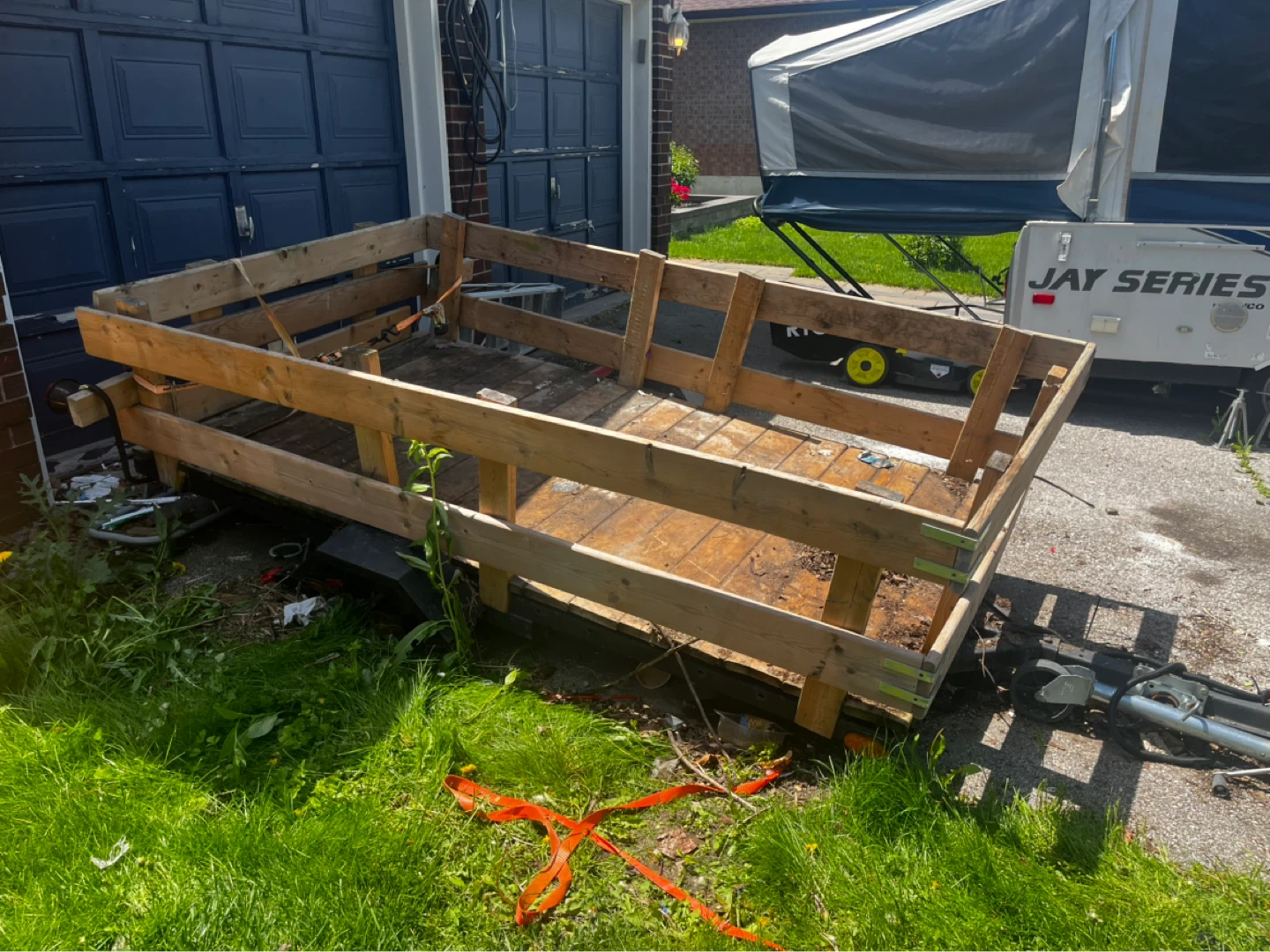 Wooden Utility Trailer with Sides - photo 2