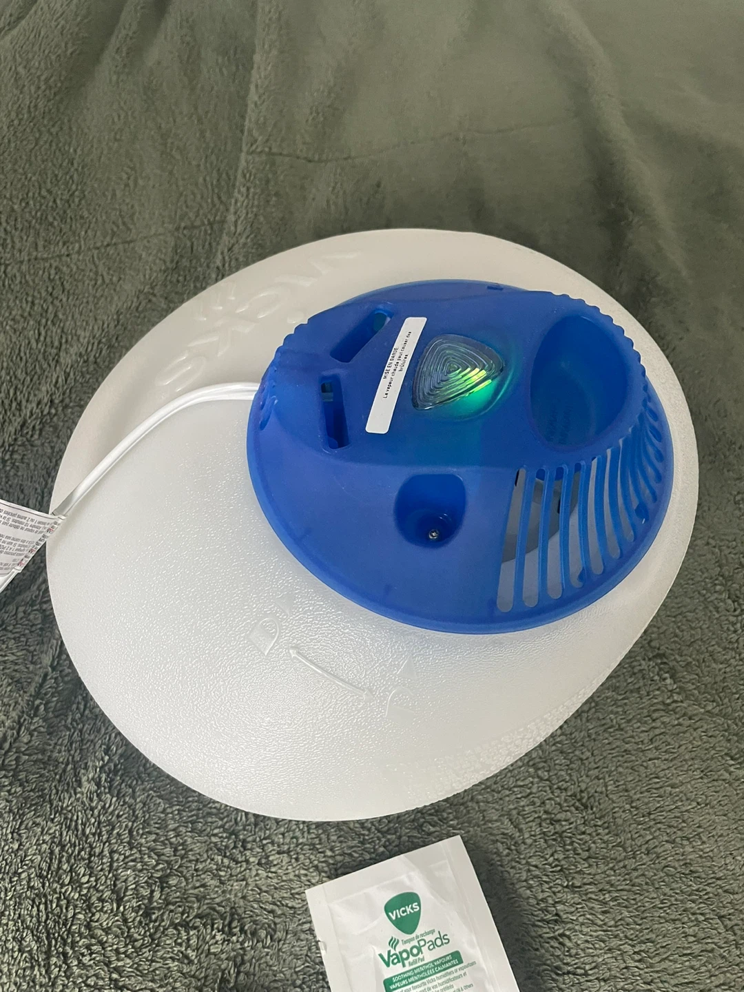 Vicks Pure Steam Warm Mist Air Humidifier with Night-Light - photo 2