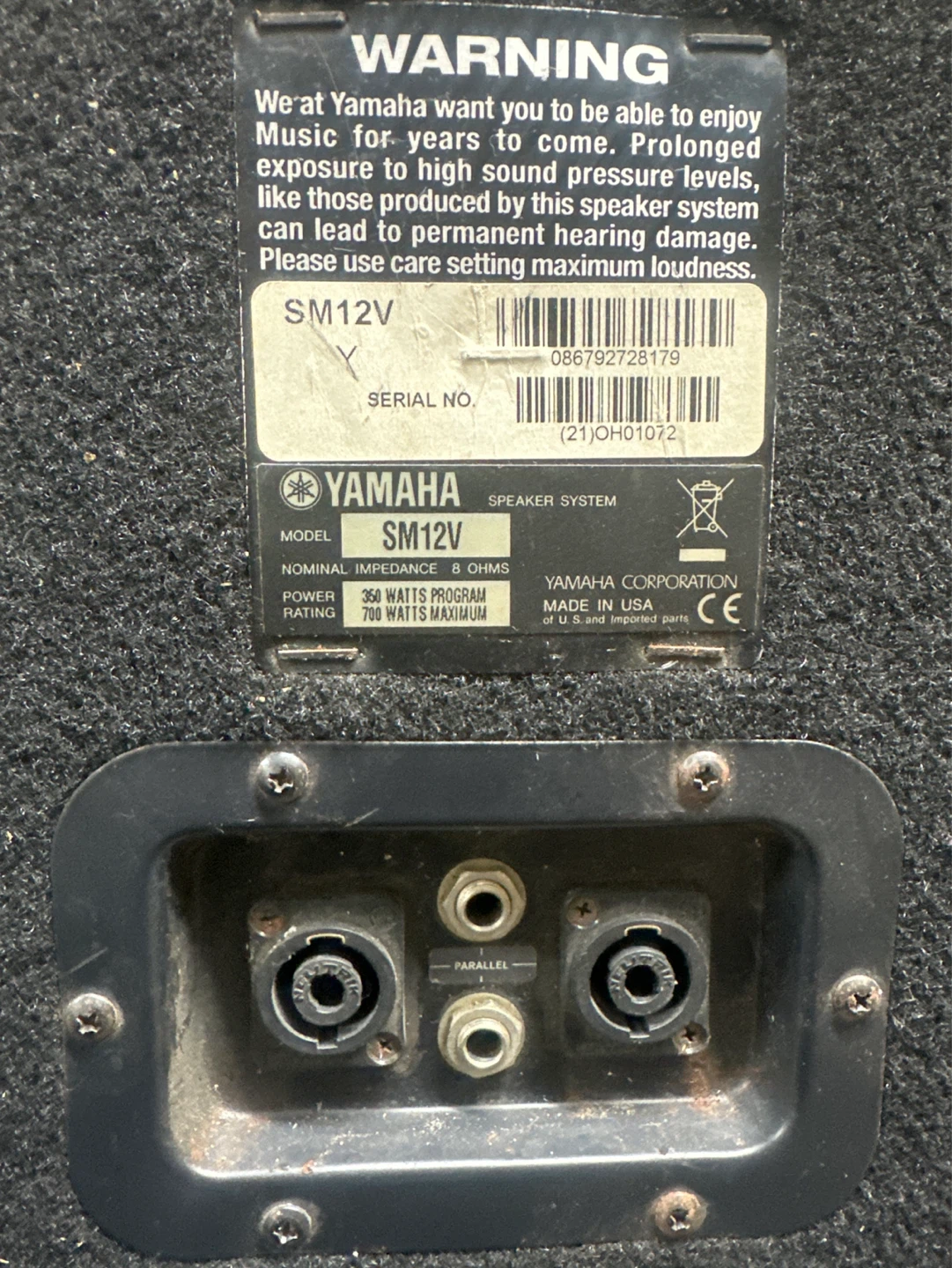 Yamaha SM12V Speaker System