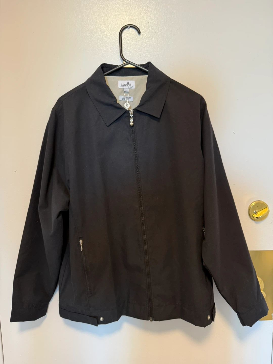 Ashworth Black Water-Resistant Jacket - Size L - photo 3