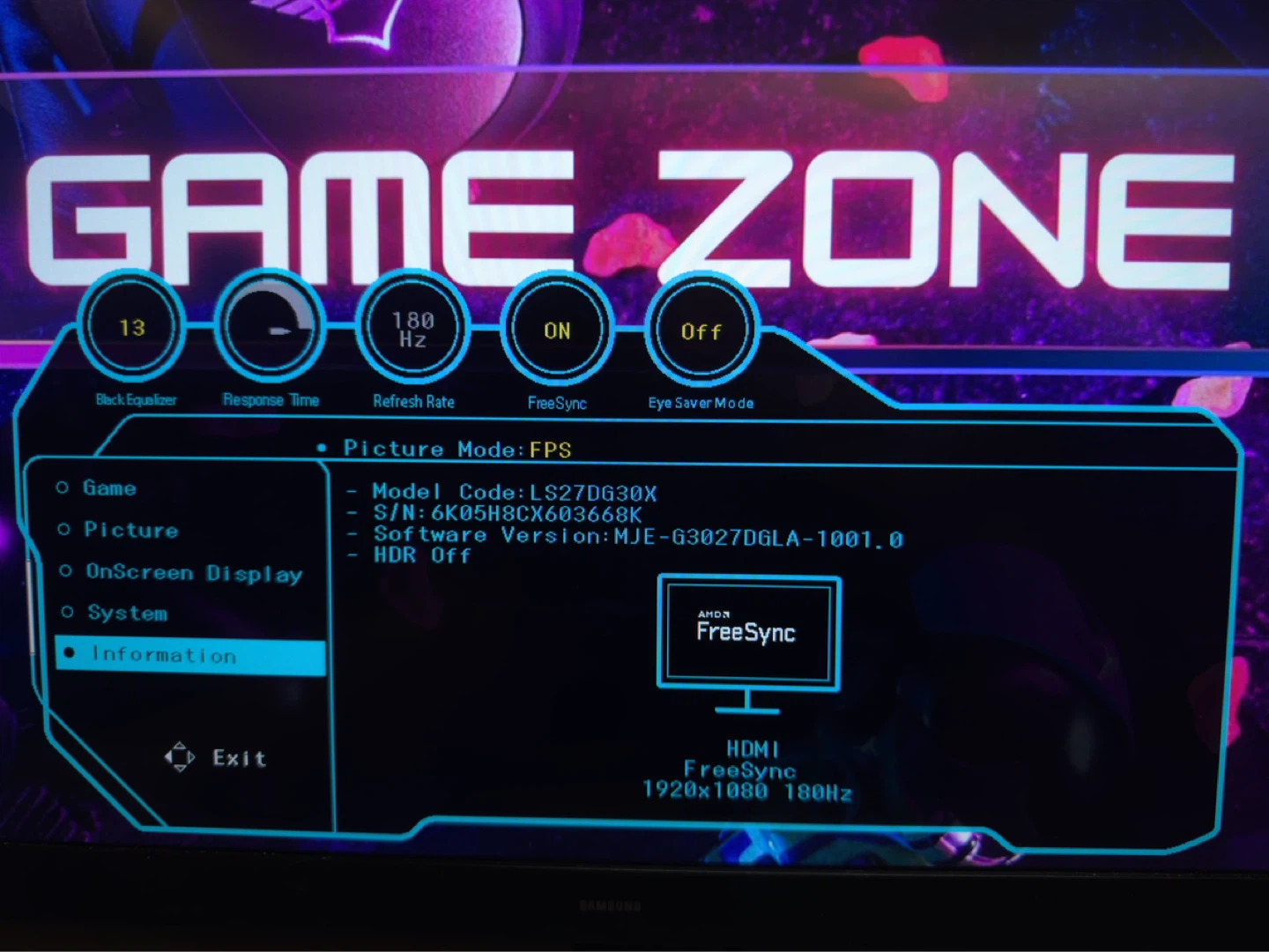 Samsung 27" 1080p 180Hz Gaming Monitor - photo 4