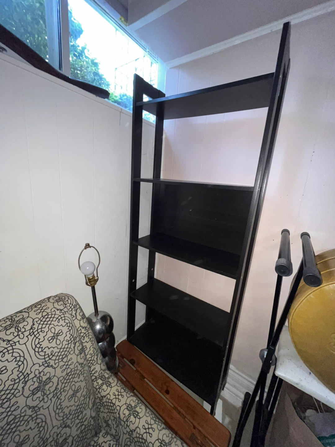 Black 4-Tier Ladder Bookshelf - photo 2