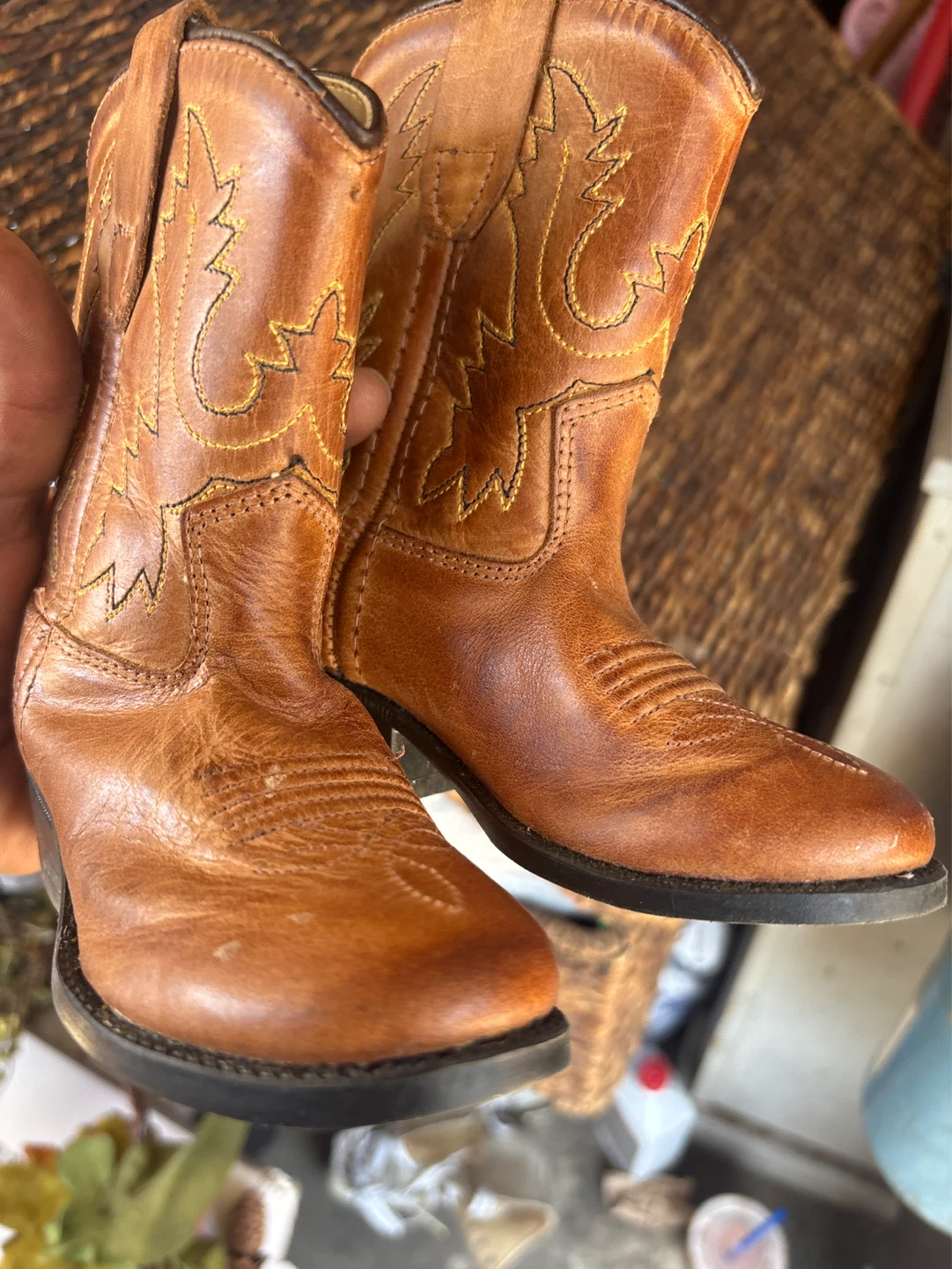 Old West Cowboy Boots 6c