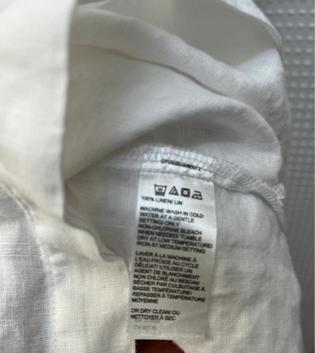 White 100% Linen Shirt Dress - photo 5