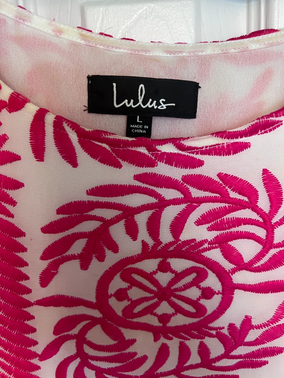 Lulus Embroidered Dress Size L - photo 2
