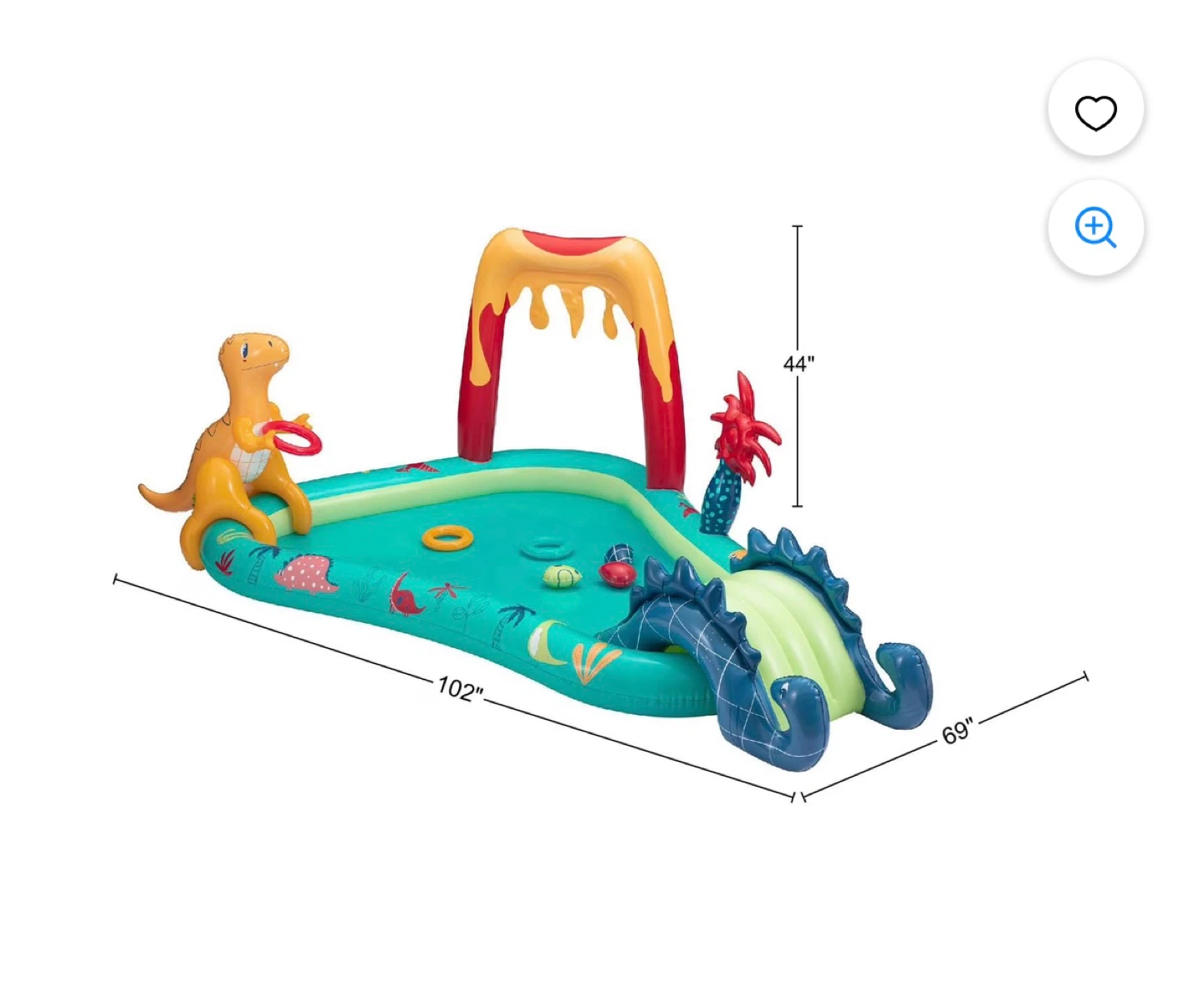 Bluescape Dinosaur Play Centre Inflatable Pool - photo 2
