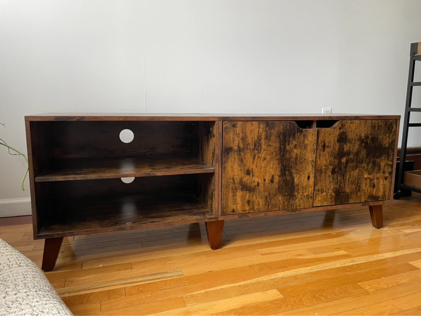 Industrial TV Stand / Credenza with Cabinet Storage - photo 2
