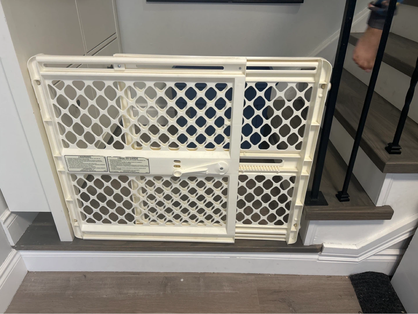 White Plastic Baby Gate