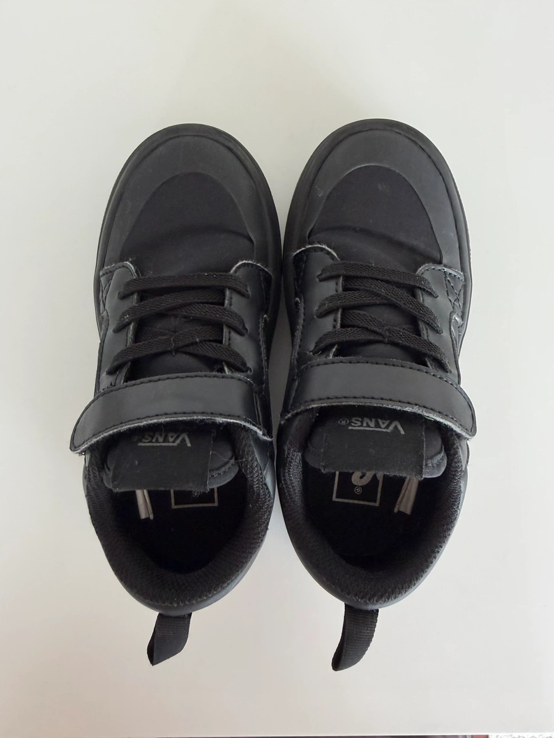 Boys Black Vans Sneakers with Velcro Straps - Size 18cm - photo 5