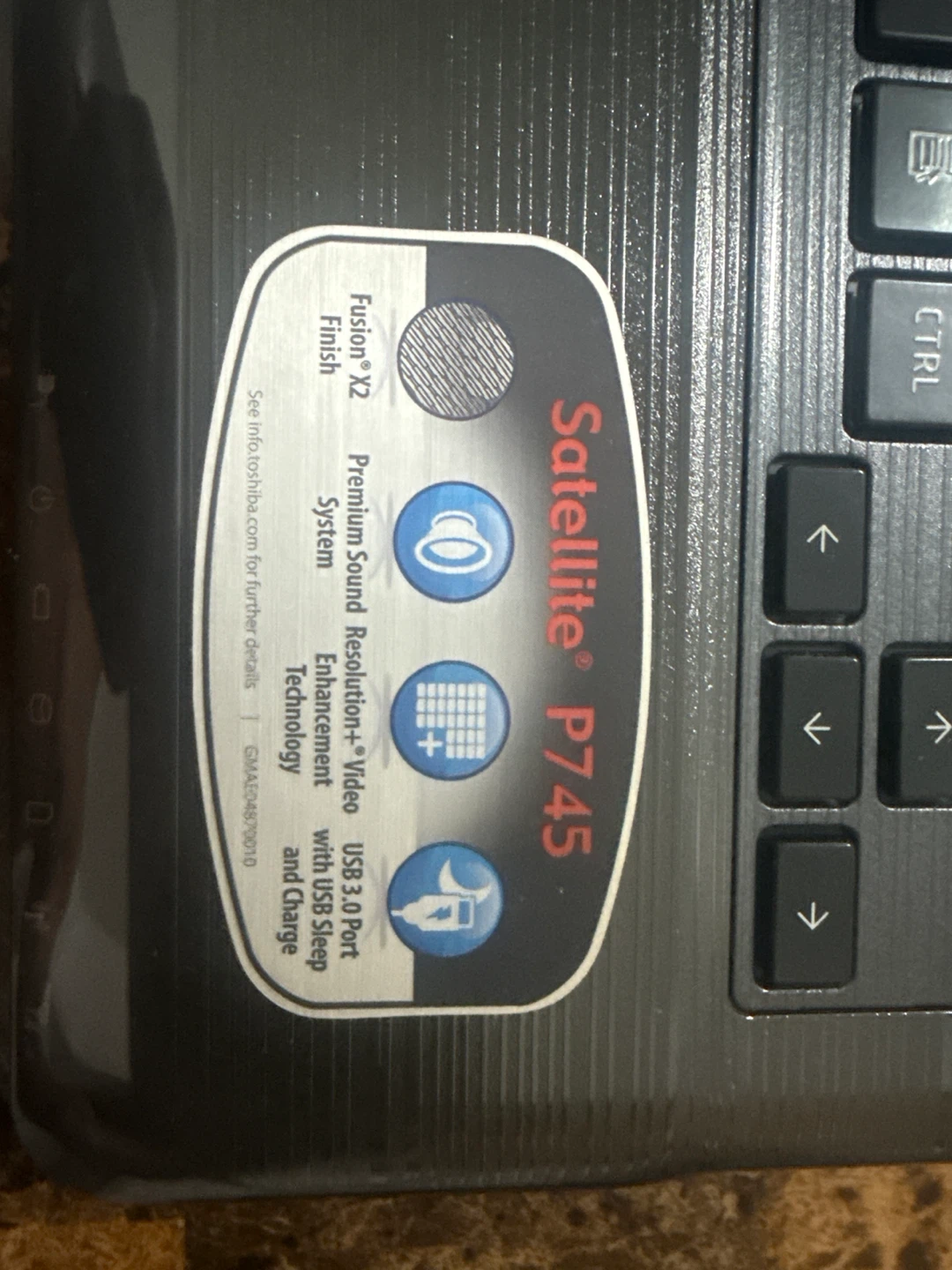 Toshiba Satellite P745 Laptop - Intel Core i3