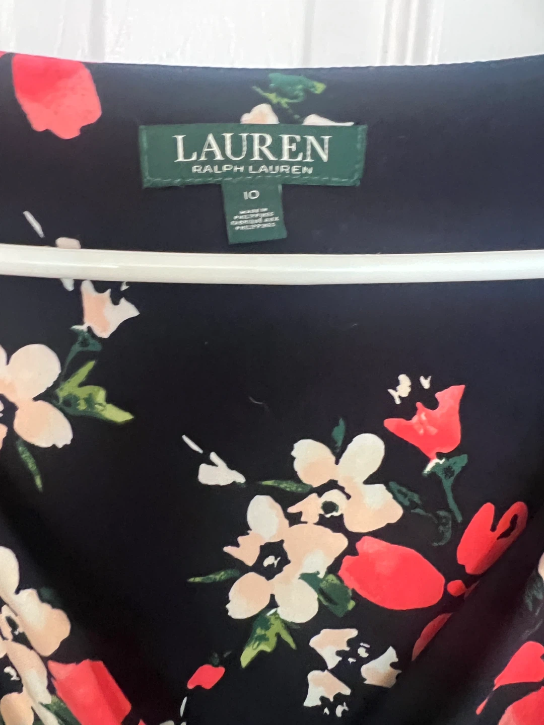 Lauren Ralph Lauren Floral Ruched Dress Size 10 - photo 2