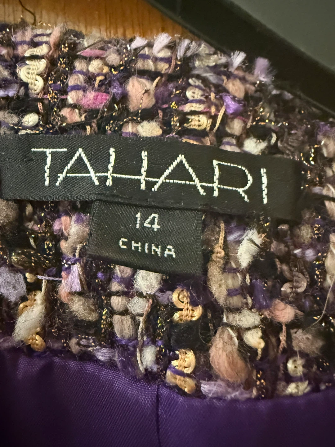 Tahari Women's Tweed Blazer and skirt suit-Size 14 - photo 3