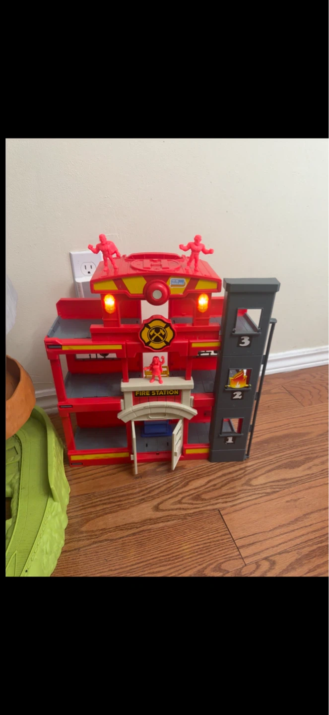 Kids Play Set - Big Toy Cars Track and Fire Stations Set - photo 3