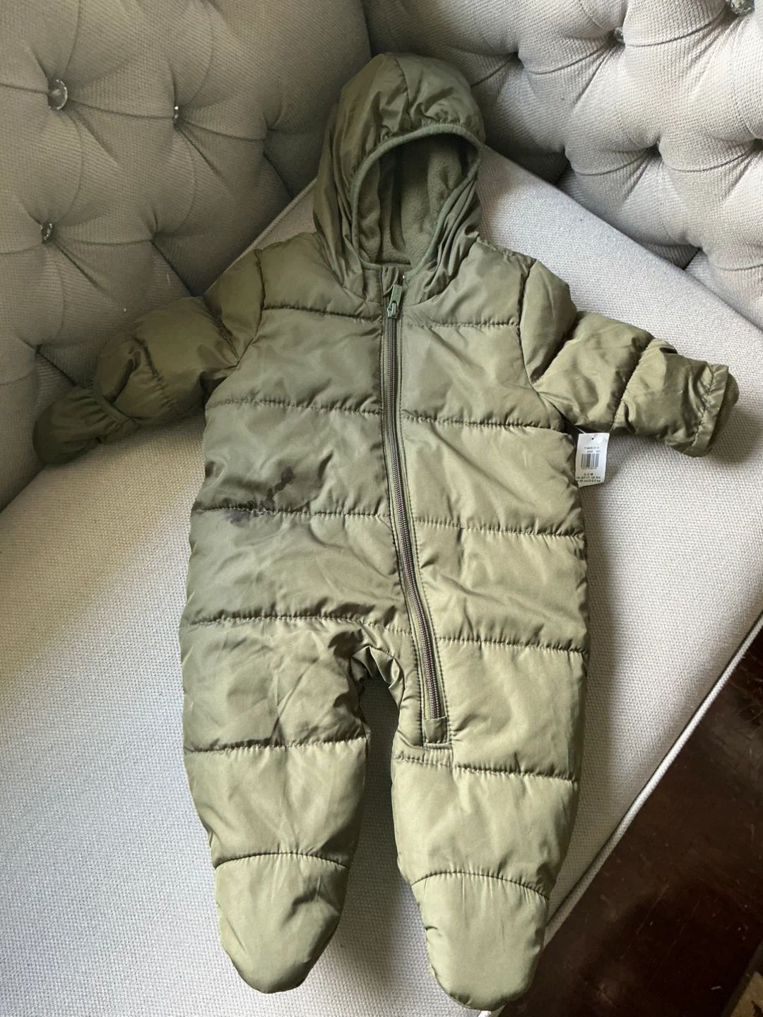 Old Navy Baby Snowsuit 0-3M Green Brand Witness