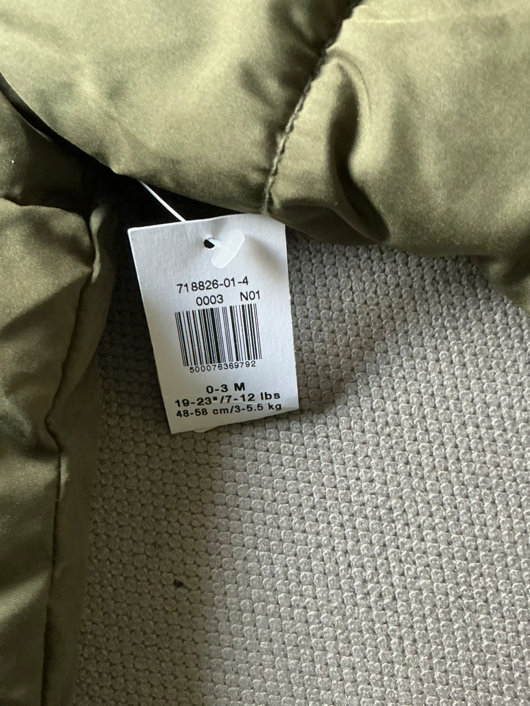 Old Navy Baby Snowsuit 0-3M Green Brand Witness - photo 3