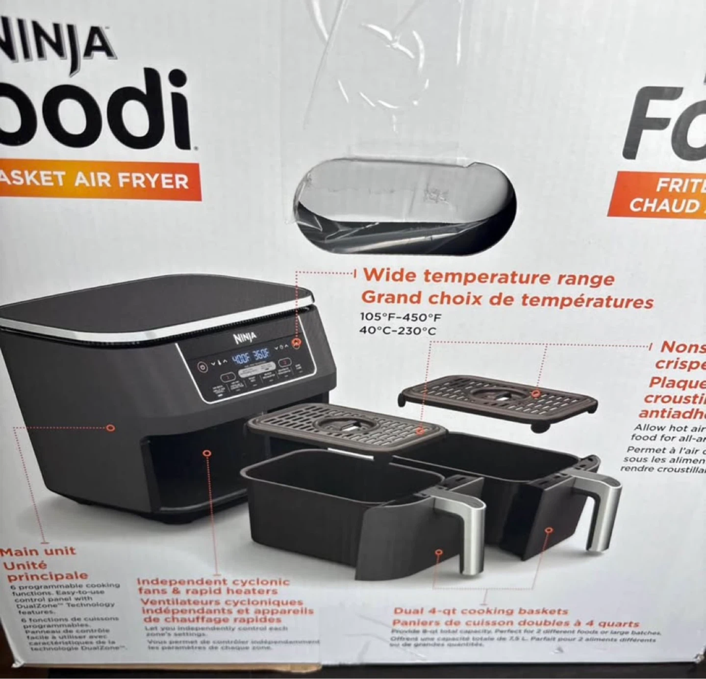 *Brand New* Ninja Foodi 2-Basket Air Fryer - photo 3
