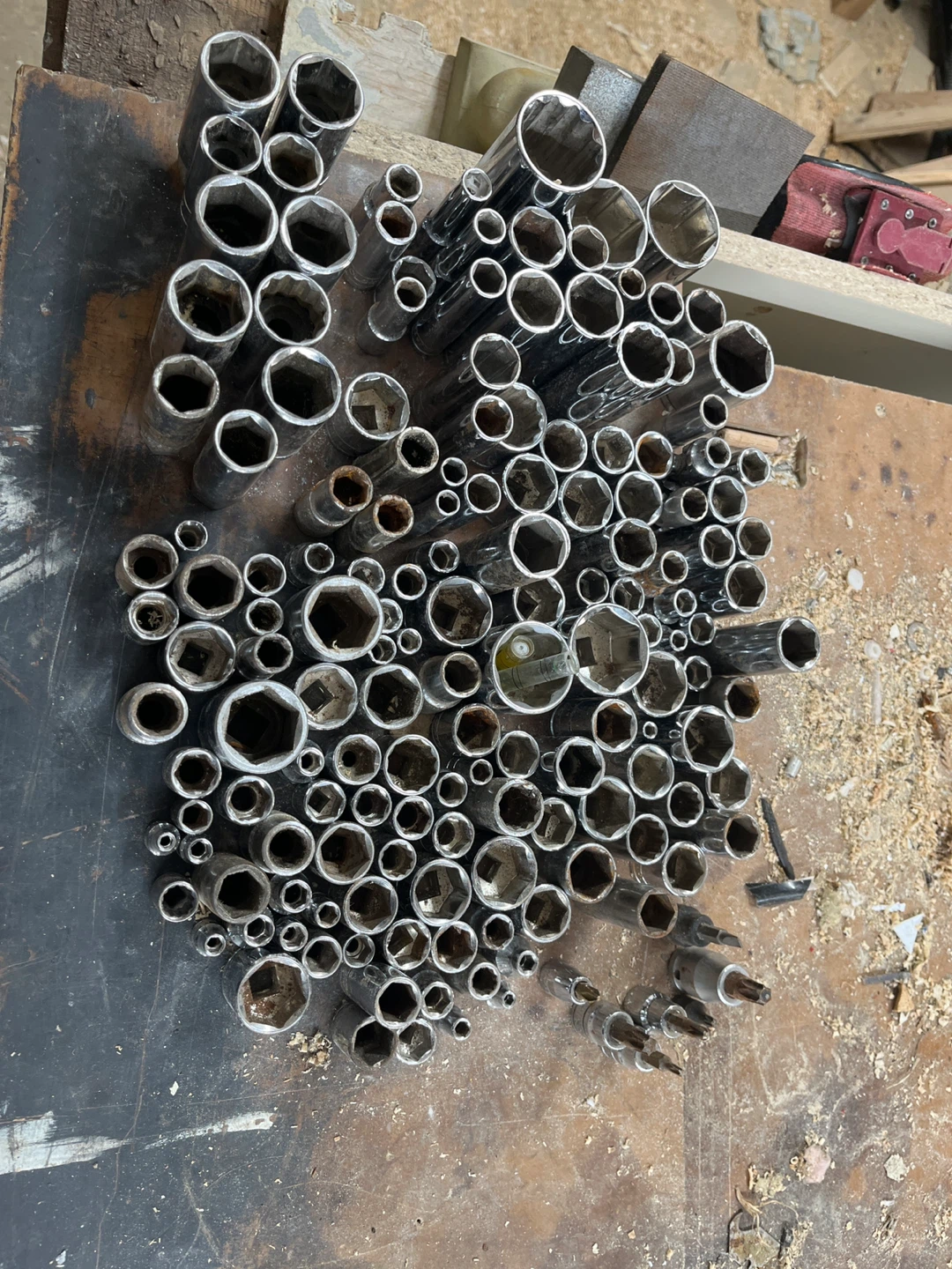 Large Lot of Assorted Sockets and Bits