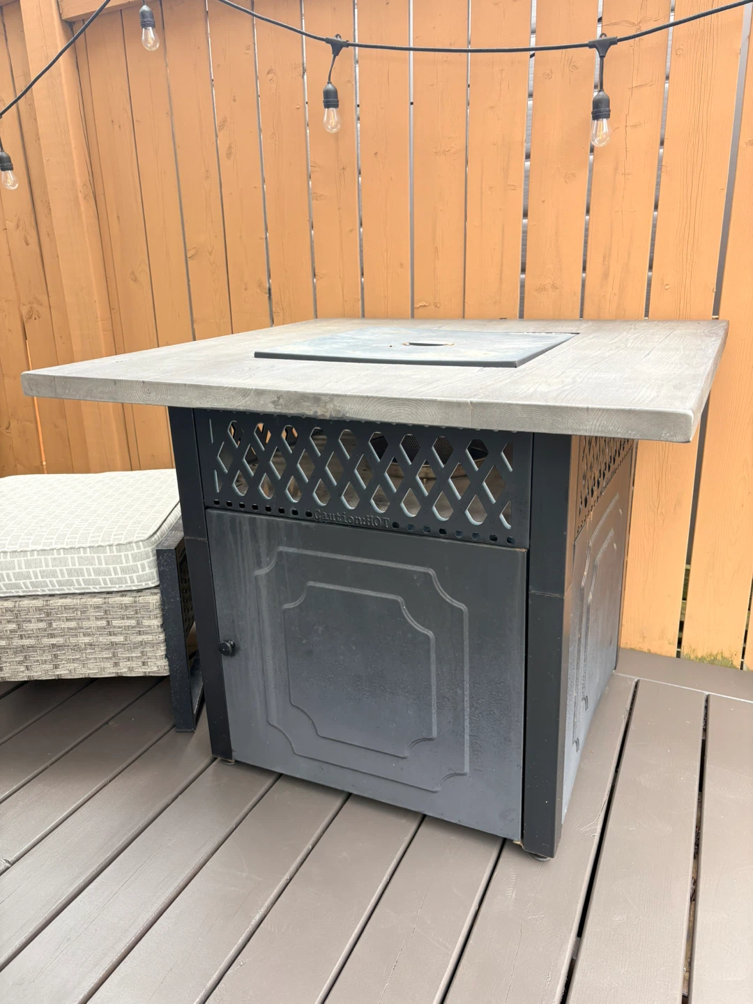 Square Outdoor Propane Fire Pit Table - photo 5