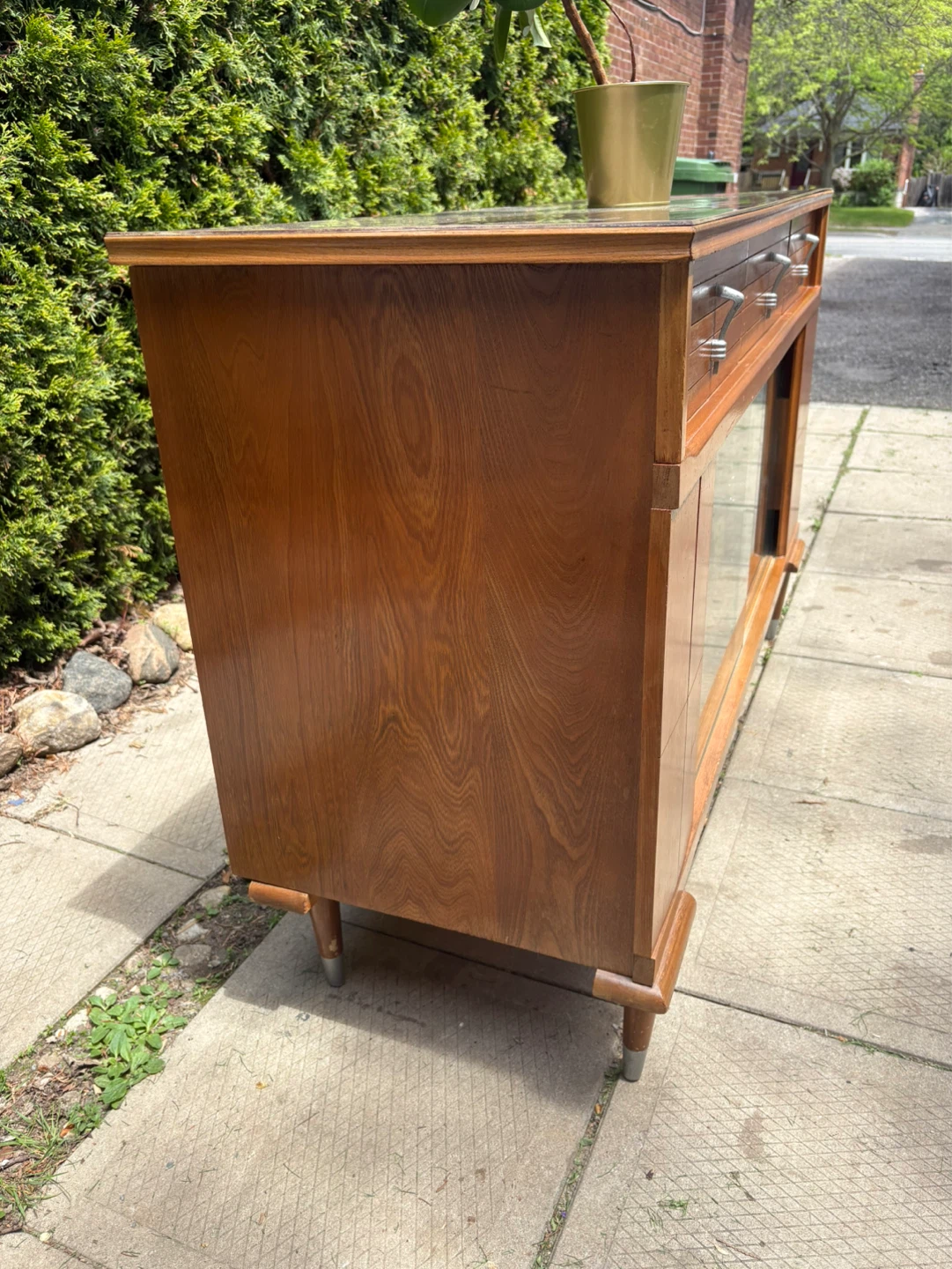 MCM Walnut Display / Bar cabinet - photo 5