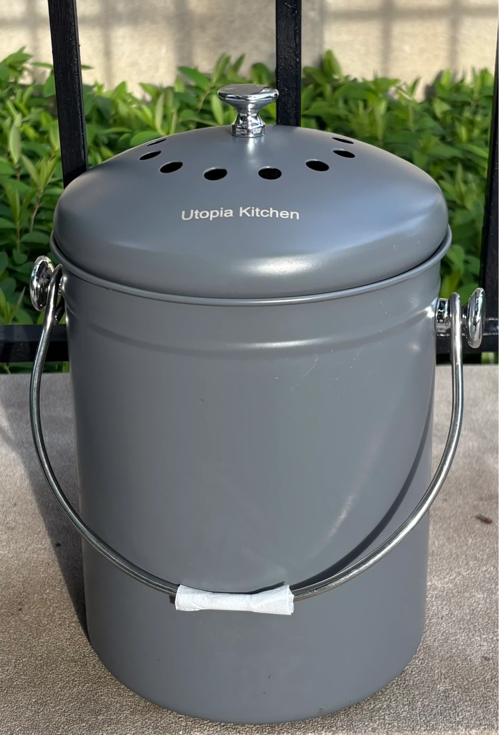 Utopia Kitchen Compost Bin - Gray