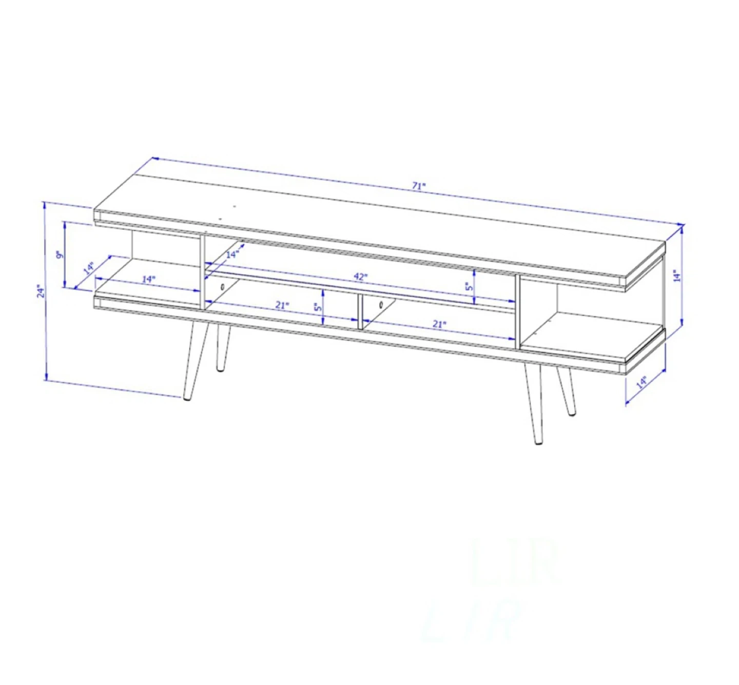 MUST GO Mid-Century Modern TV Stand - photo 3