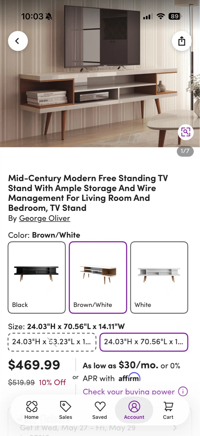 MUST GO Mid-Century Modern TV Stand - photo 4