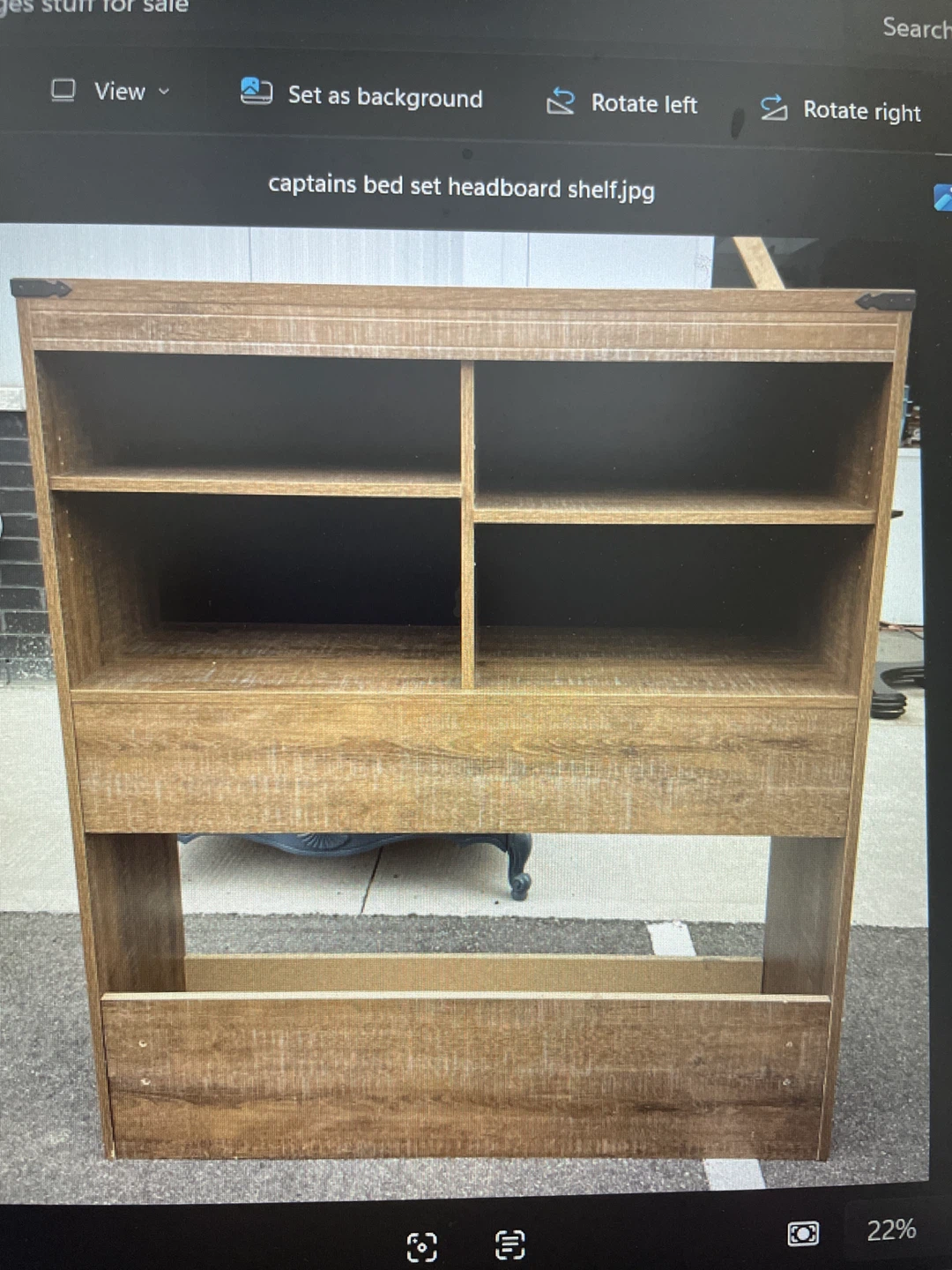Captain's Bed Set with Drawers and Headboard Shelf - photo 5