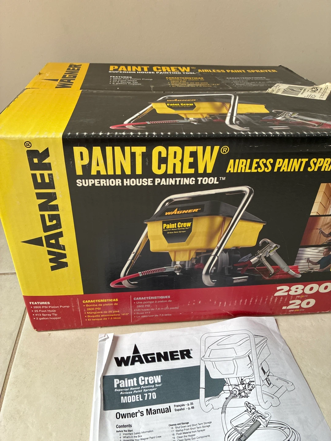 Wagner Paint Crew Airless Paint Sprayer - photo 2