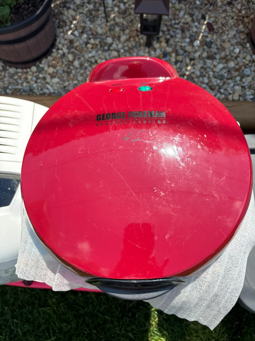 George Foreman Red Healthy Cooking Grill