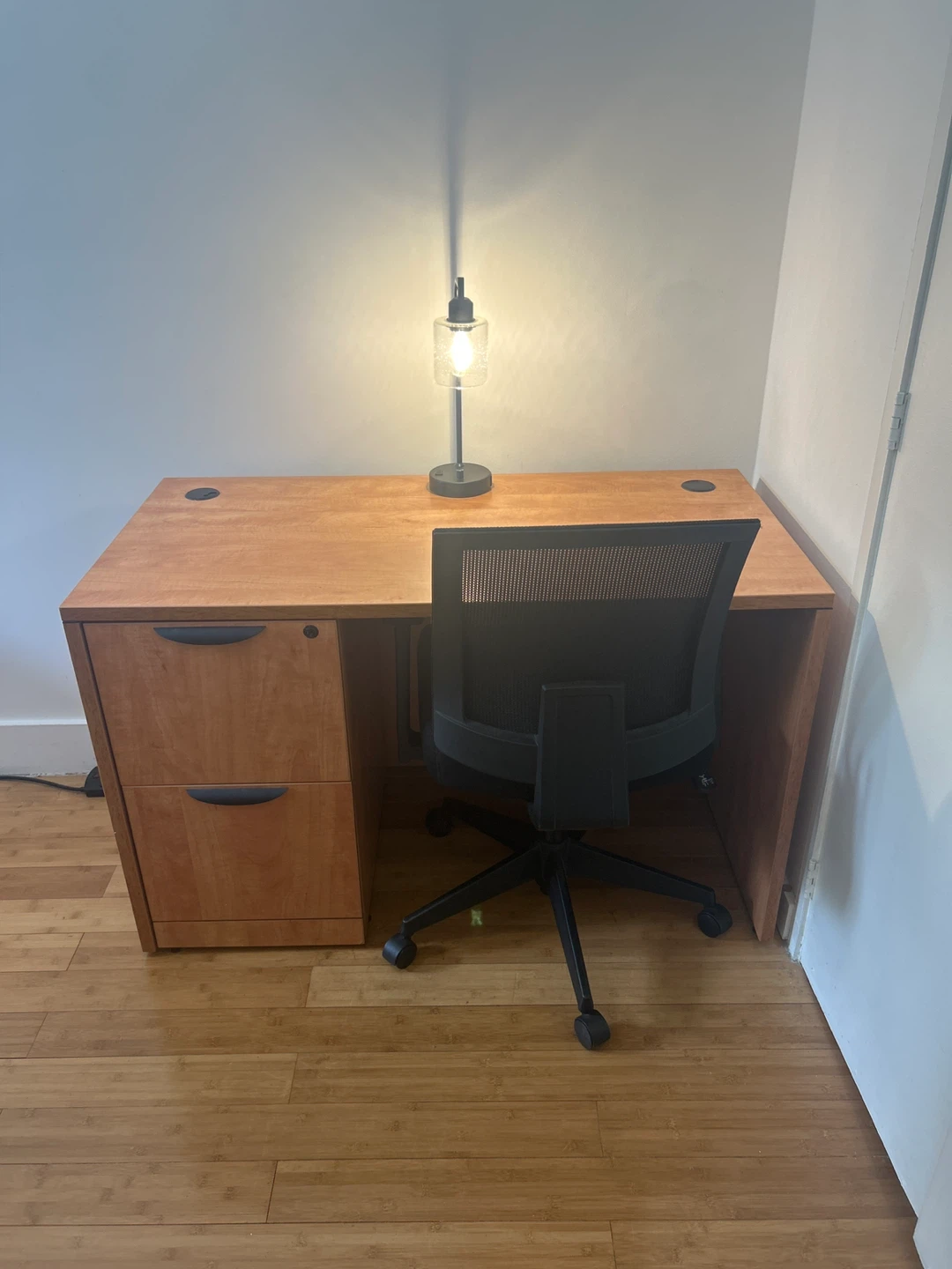 Office Desk with Filing Cabinet and chair