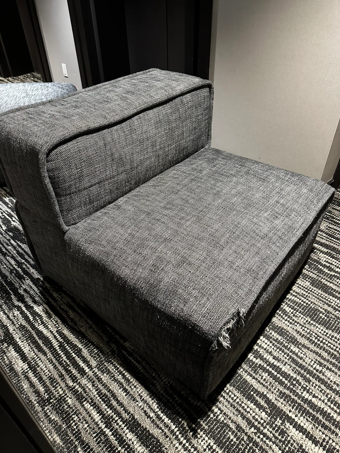 Grey Fabric Modular Couch - photo 4