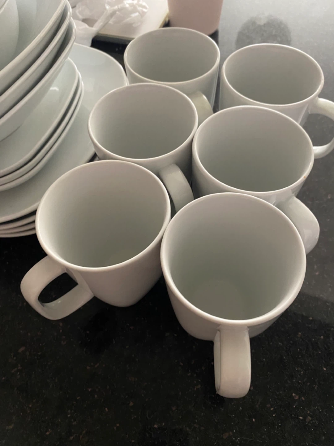 FREE Set of Ikea White Ceramic Mugs, Plates and Bowls - photo 3