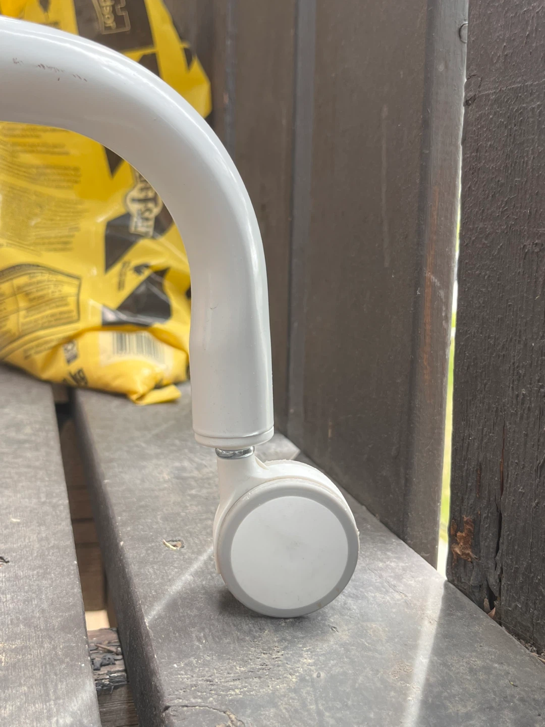 White Garment Rack with Wheels - photo 2