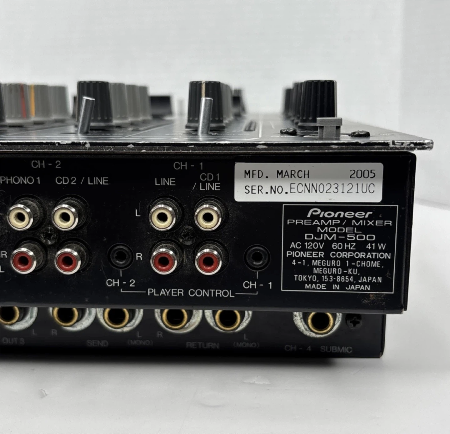Pioneer DJM-500 Preamp/Mixer - photo 3