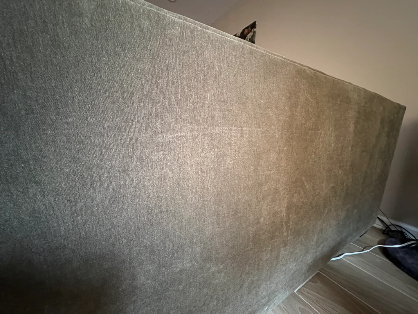 Olive Green Fabric Sofa - photo 5