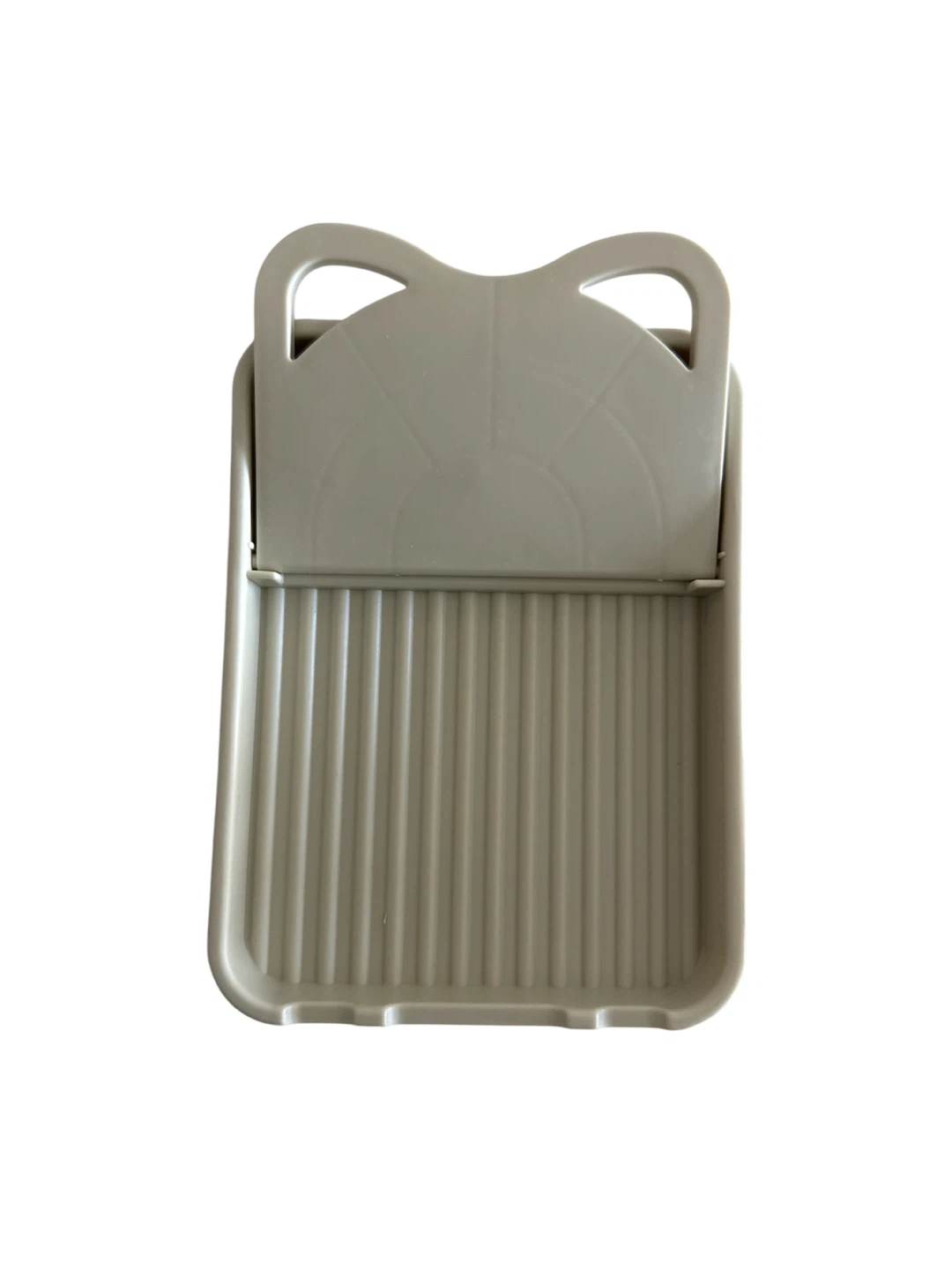 Grey Plastic Small Collapsible Rack Tray for Cooking Utensils