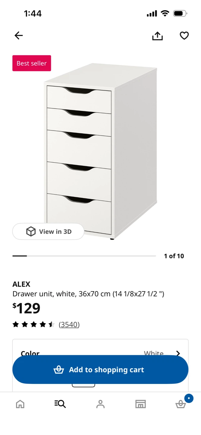 IKEA ALEX 5-drawer unit - photo 5