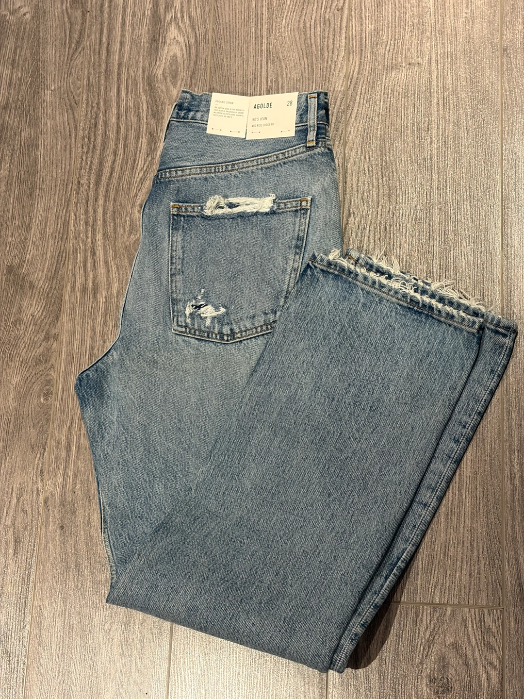 AGOLDE 90s Mid Rise Loose Fit Jeans Size 28 - photo 3