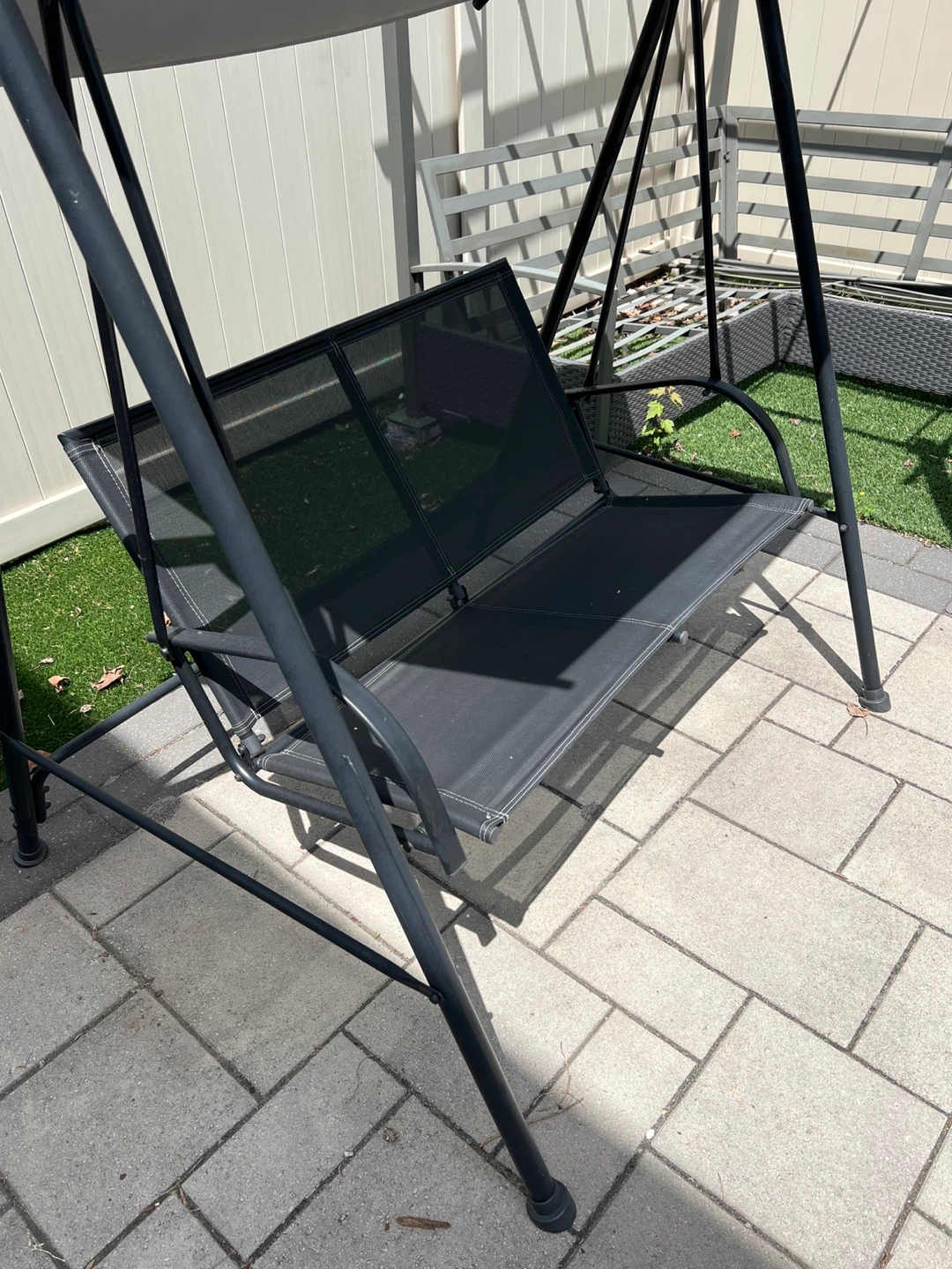 Outdoor Patio Swing Chair with Canopy - photo 2